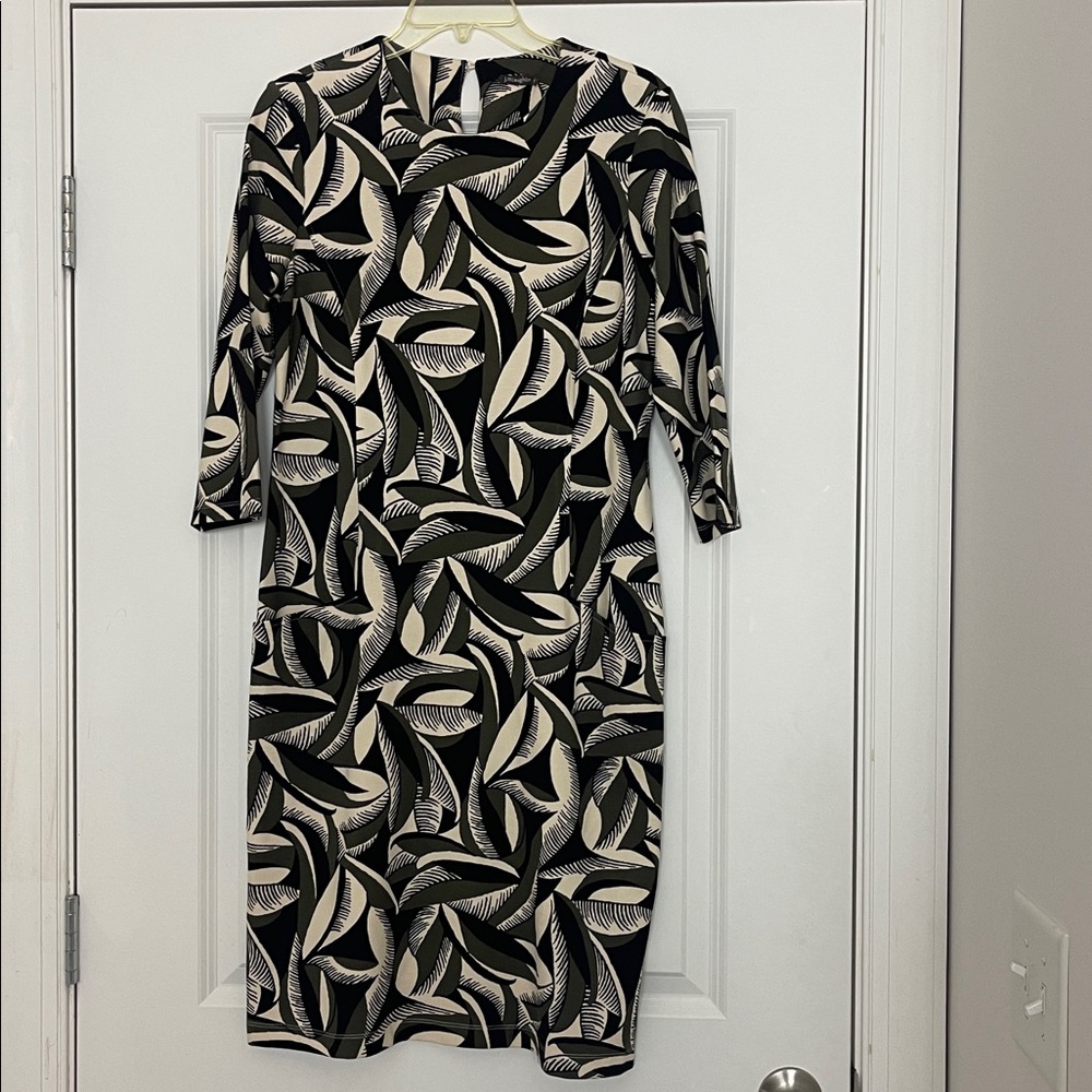 J. McLaughlin Catalyst Ponte Knit Dress Pockets New Medium - Picture 3 of 11